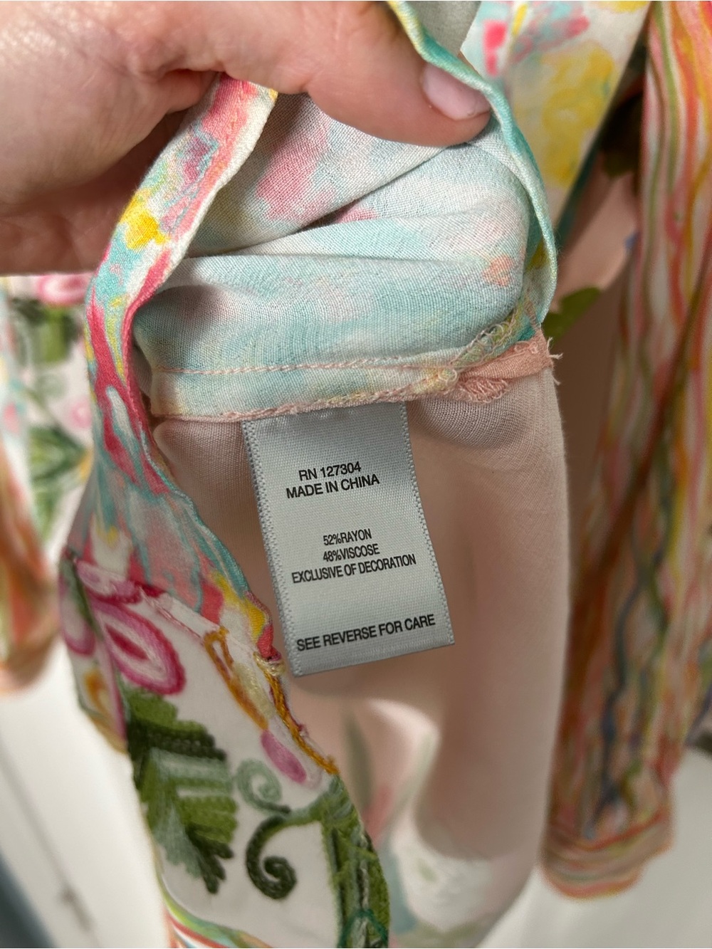 John Mark Colorful Blouse Top Small - Picture 6 of 10